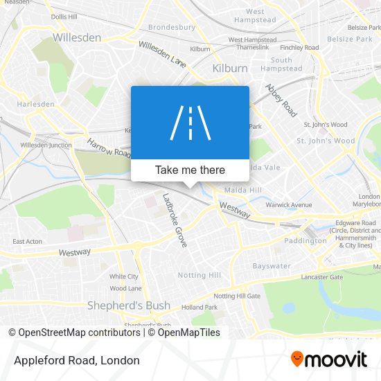 Appleford Road map