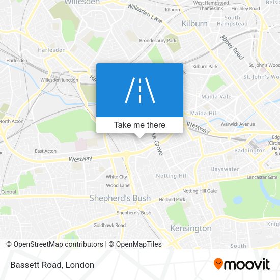 Bassett Road map