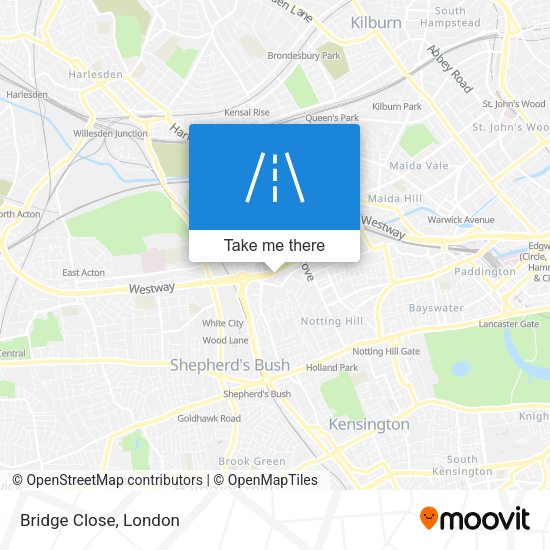 Bridge Close map