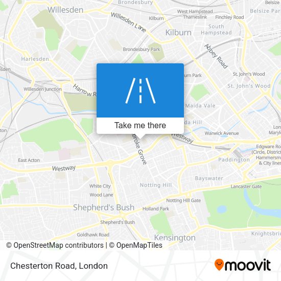 Chesterton Road map