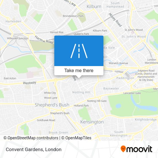Convent Gardens map
