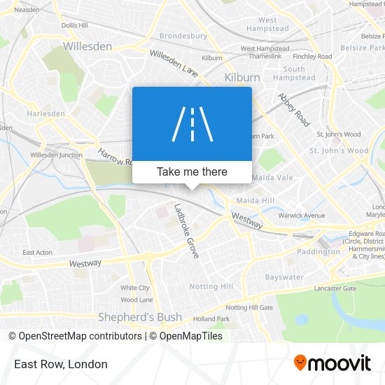 East Row map