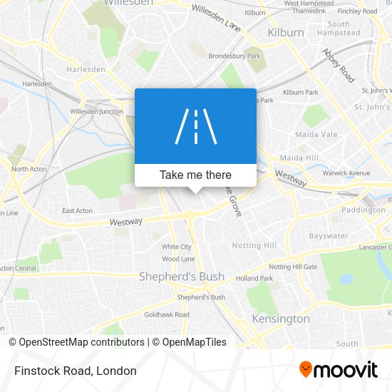 Finstock Road map