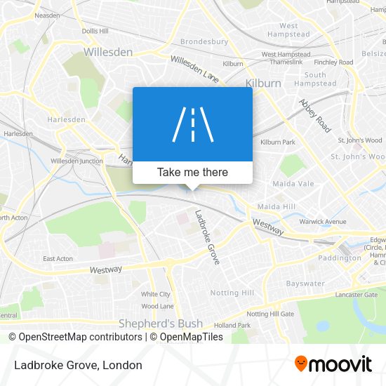 Ladbroke Grove map