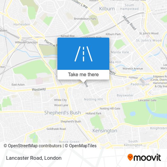 Lancaster Road map