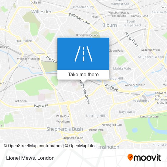 Lionel Mews map