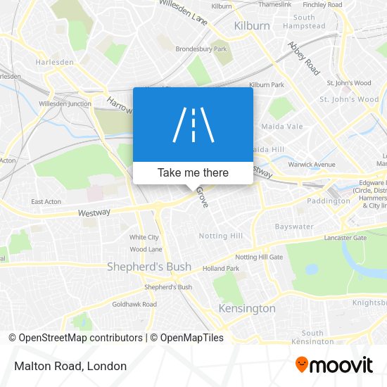 Malton Road map