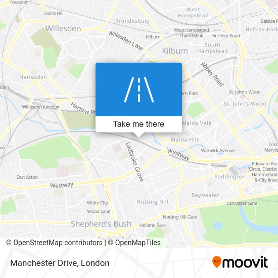 Manchester Drive map