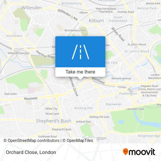 Orchard Close map