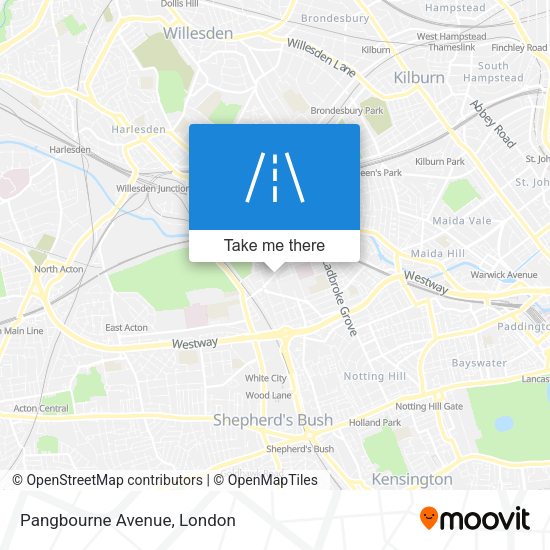 Pangbourne Avenue map