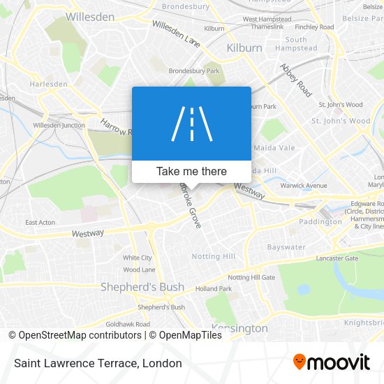 Saint Lawrence Terrace map