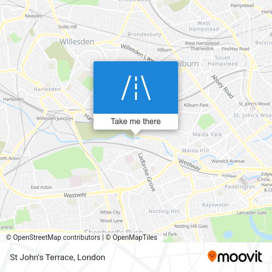 St John's Terrace map