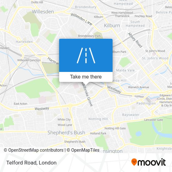 Telford Road map