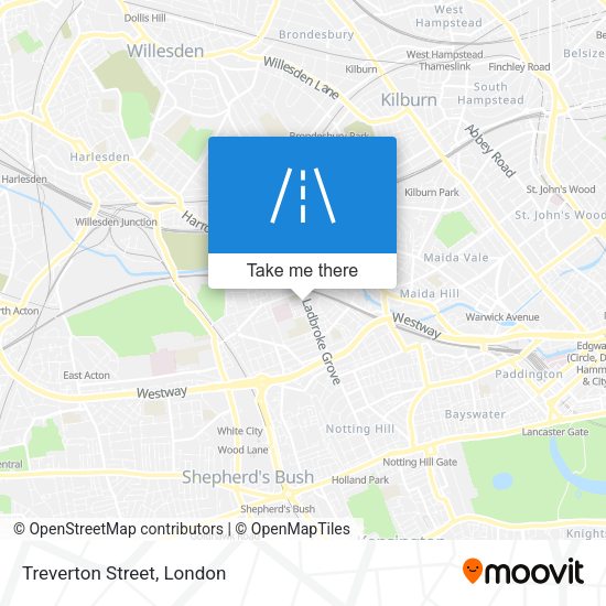 Treverton Street map