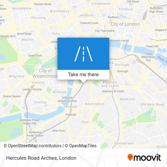 Hercules Road Arches map