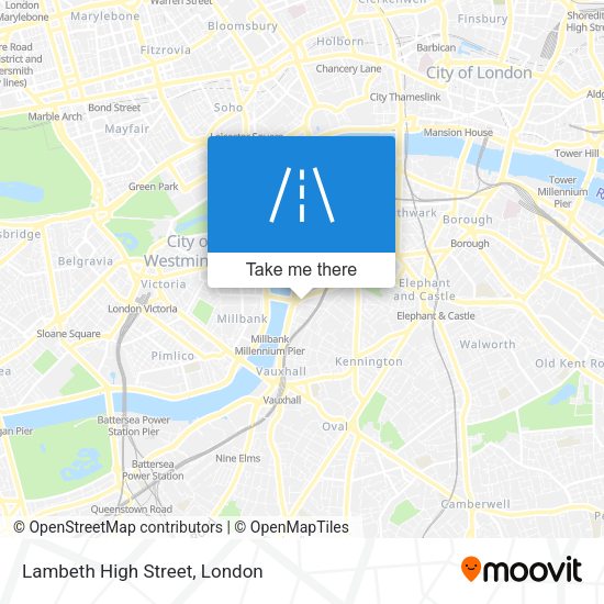 Lambeth High Street map