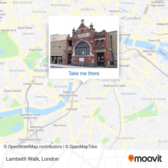 Lambeth Walk map