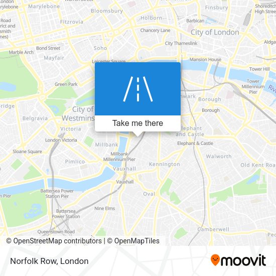 Norfolk Row map