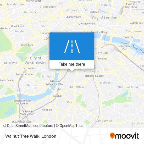 Walnut Tree Walk map