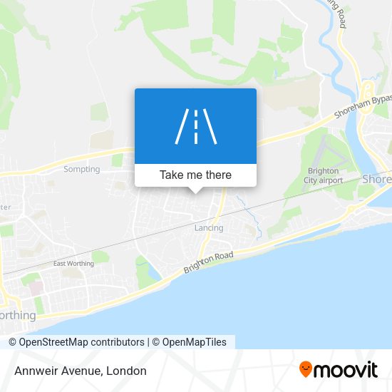 Annweir Avenue map