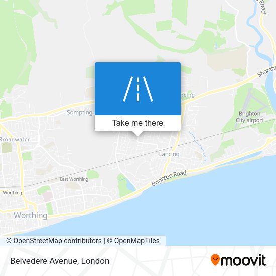 Belvedere Avenue map