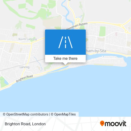 Brighton Road map