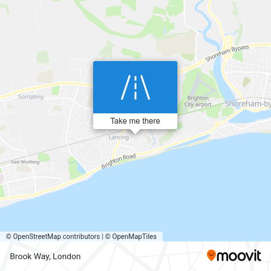 Brook Way map