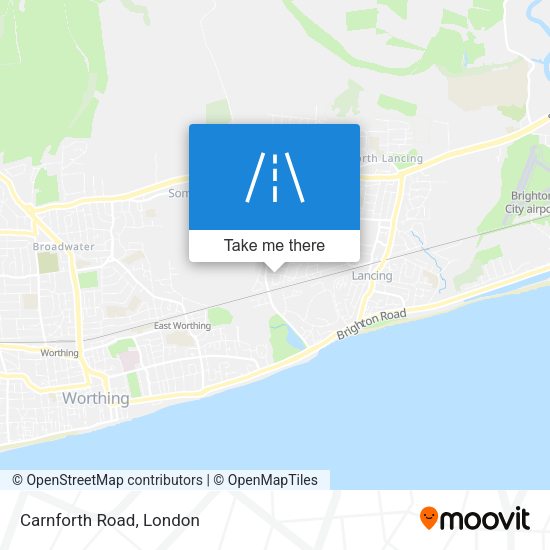 Carnforth Road map