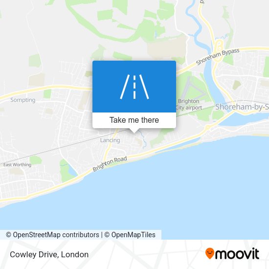 Cowley Drive map