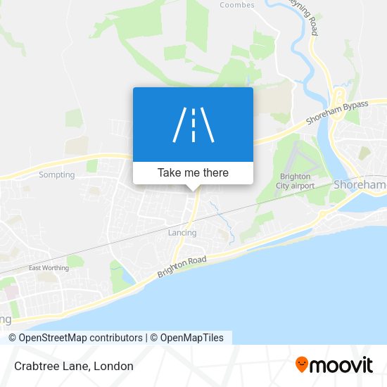 Crabtree Lane map
