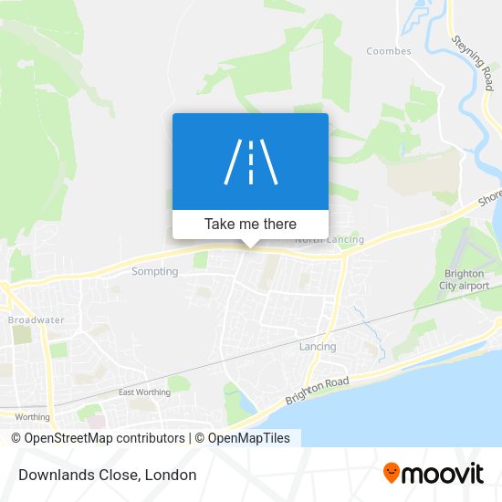 Downlands Close map