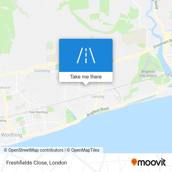 Freshfields Close map
