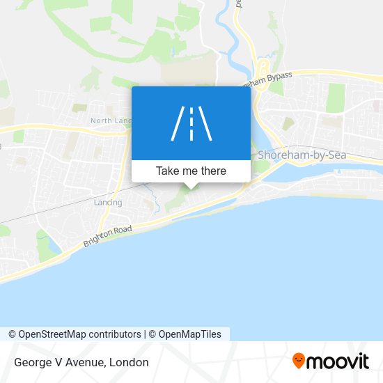 George V Avenue map