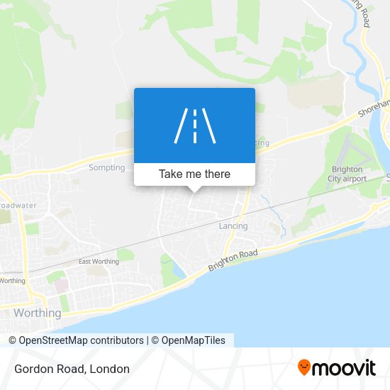 Gordon Road map