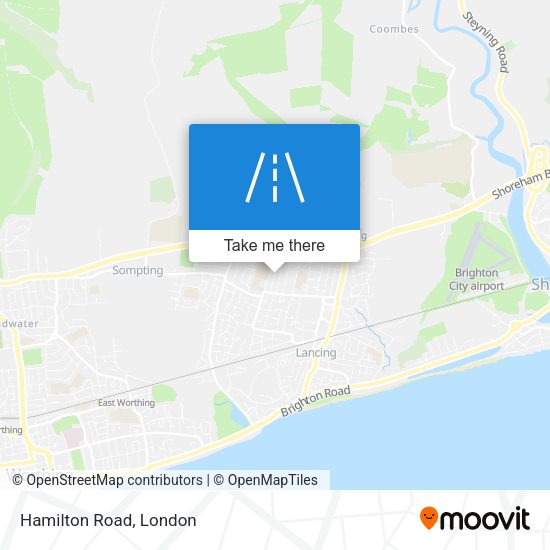 Hamilton Road map