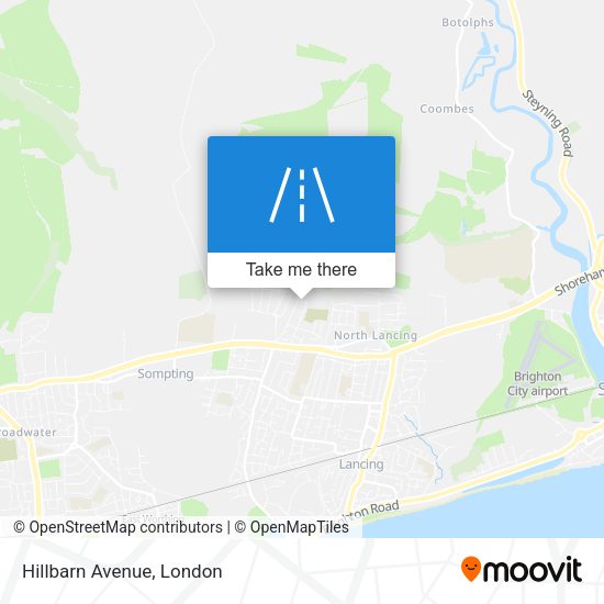 Hillbarn Avenue map