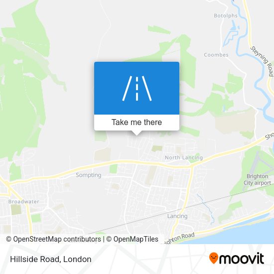 Hillside Road map