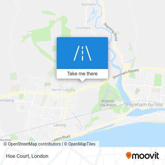 Hoe Court map