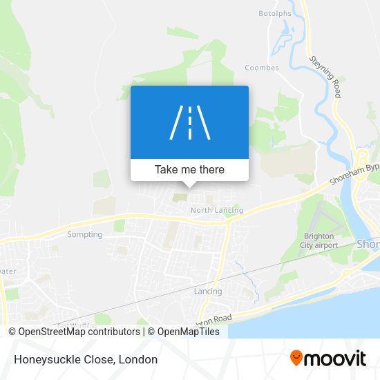 Honeysuckle Close map