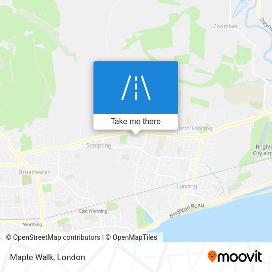 Maple Walk map