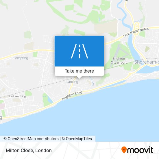 Milton Close map