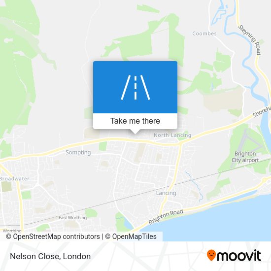 Nelson Close map