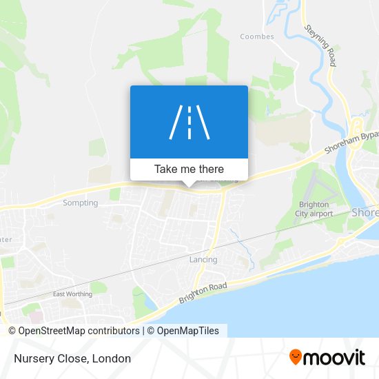 Nursery Close map