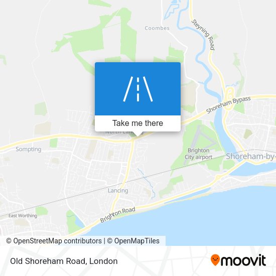 Old Shoreham Road map