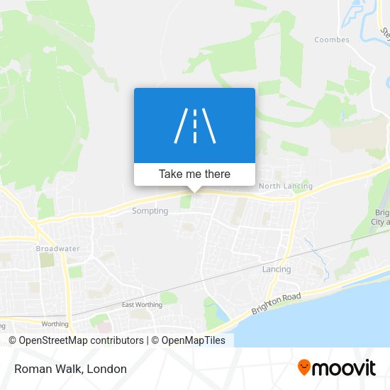 Roman Walk map
