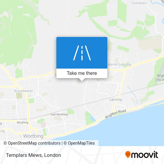 Templars Mews map