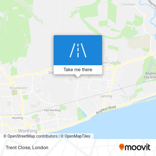 Trent Close map