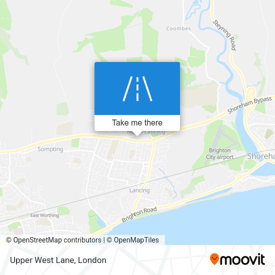 Upper West Lane map