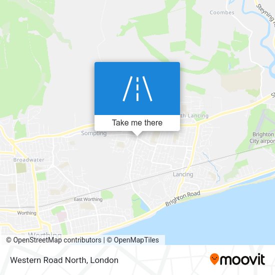 Western Road North map