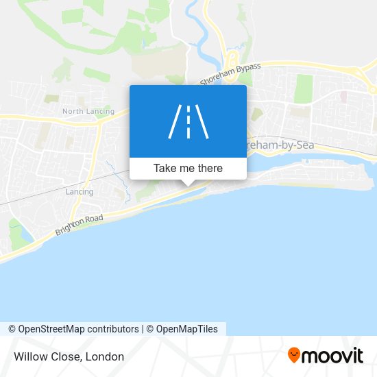 Willow Close map